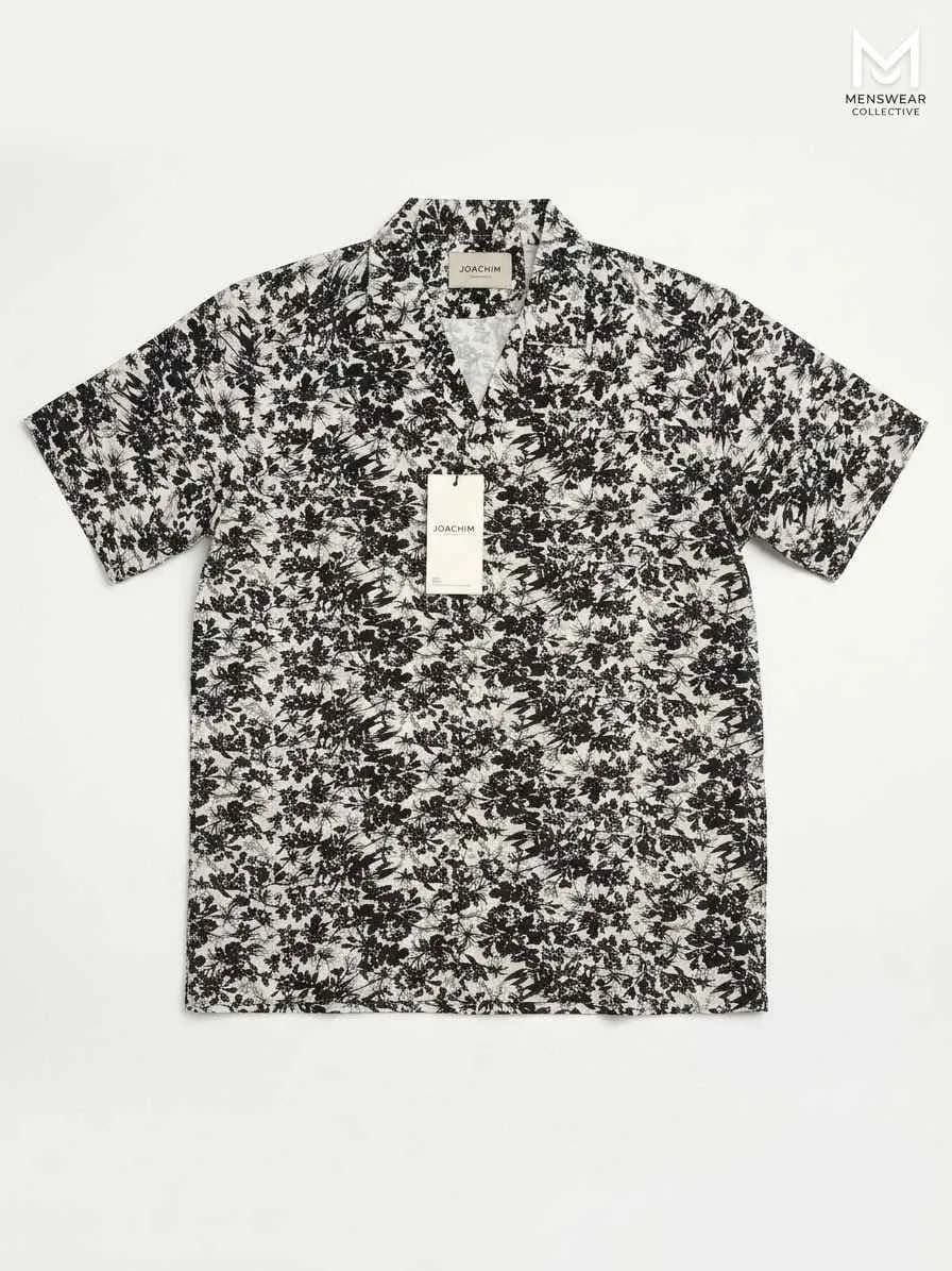JACK & JONES Navy Blue Floral Print Short-Sleeve Resort Shirt ​ — photo 5